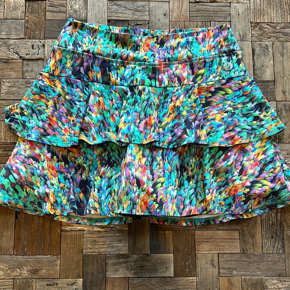 Women’s Multi-Color Ruffle Skort